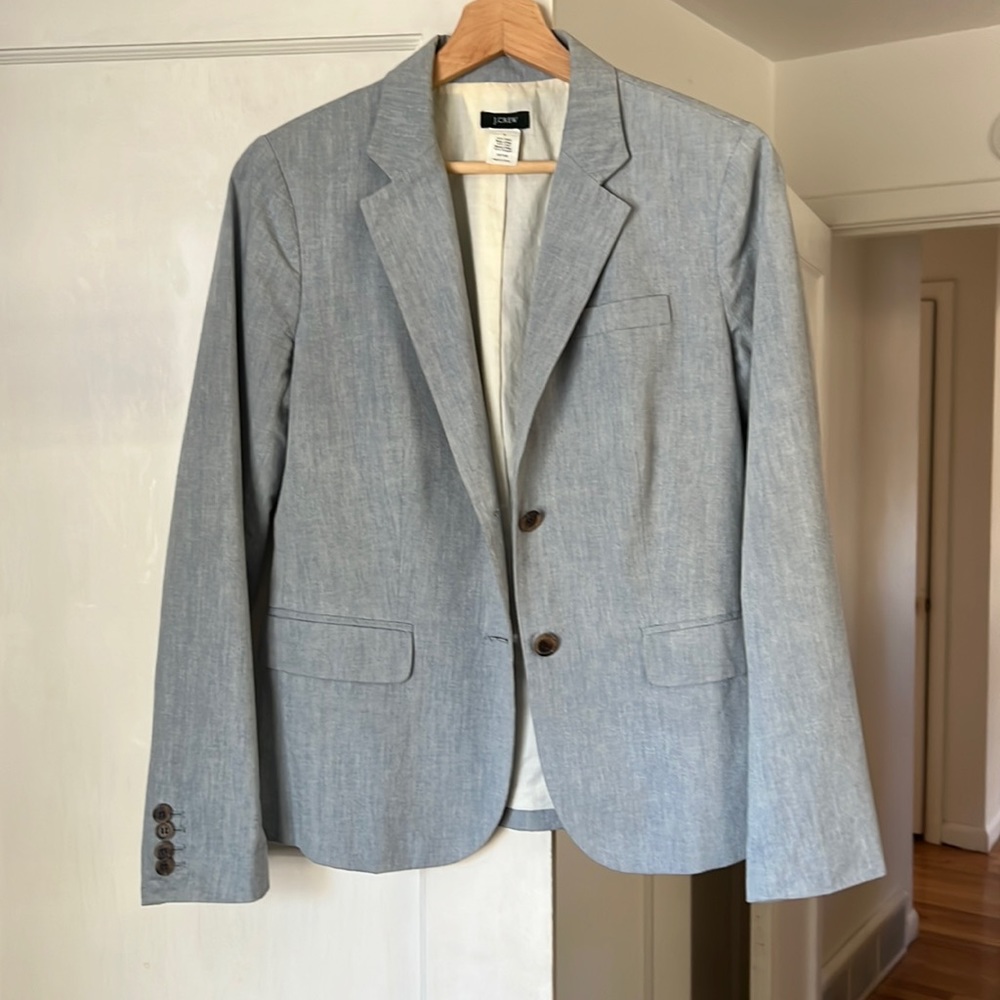 Light blue J.Crew blazer size 4